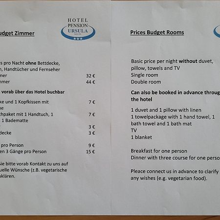 Hotel-Pension Ursula Bad Sachsa Phòng bức ảnh